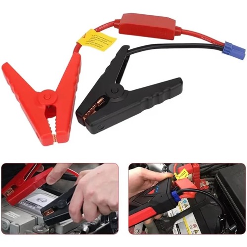 Jump Starter Cable with Clamps Booster Cable with EC5，EC6,EC8,ES  Plug Connector and Prevent Reverse Charge Module for Car Jump Starter